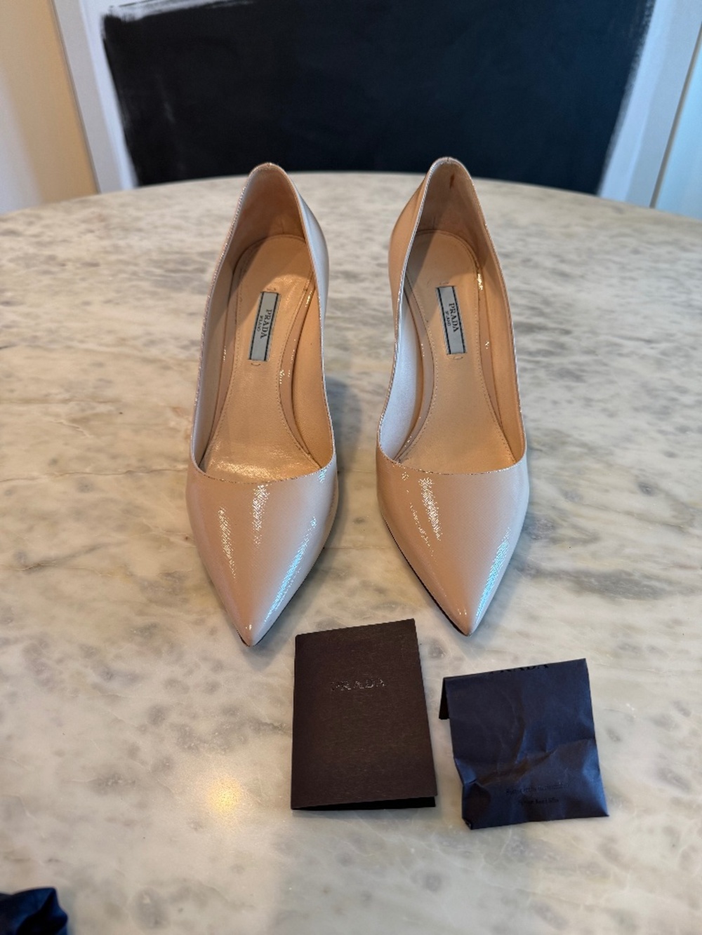 Prada Saffiano heels